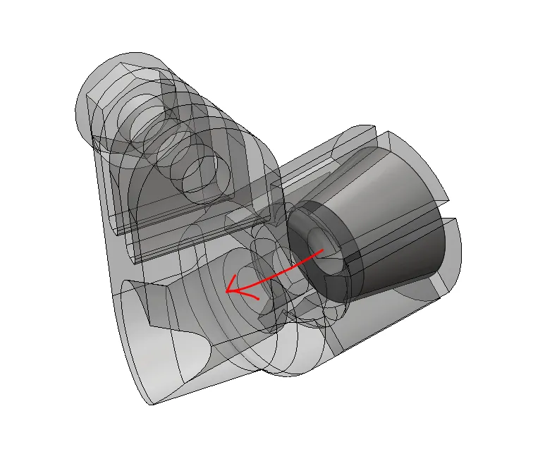 SOLIDWORKS CAD model for custom gopro mount
