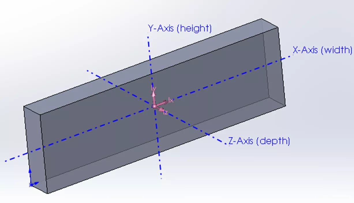 Center of Mass SOLIDWORKS Model 