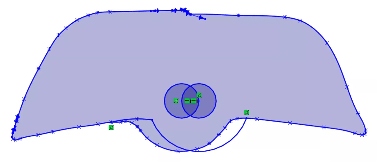 Use SOLIDWORKS Trim tool to remove unwanted splines