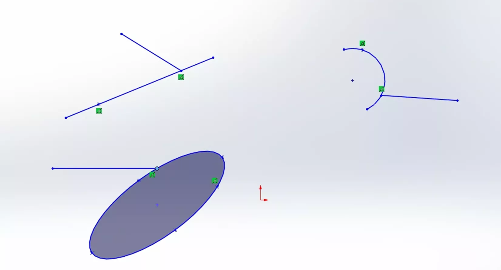 Example of a Coincident Relation in SOLIDWORKS