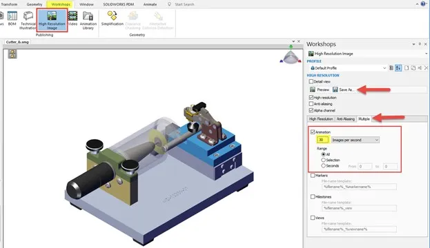 SOLIDWORKS Composer High Resolution Image Workshop