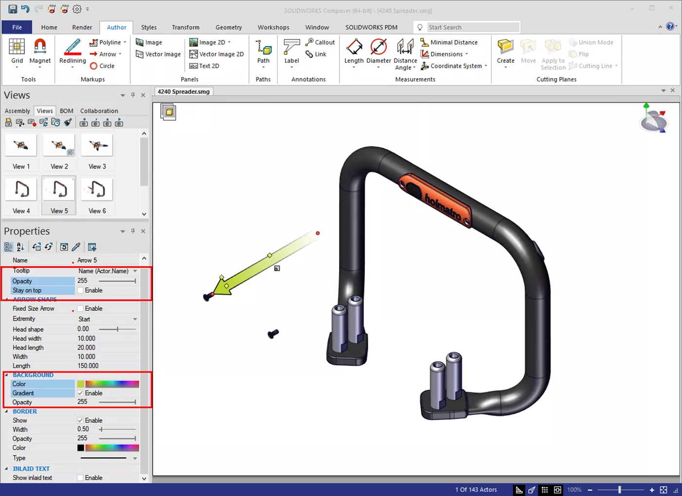SOLIDWORKS Composer Style Properties