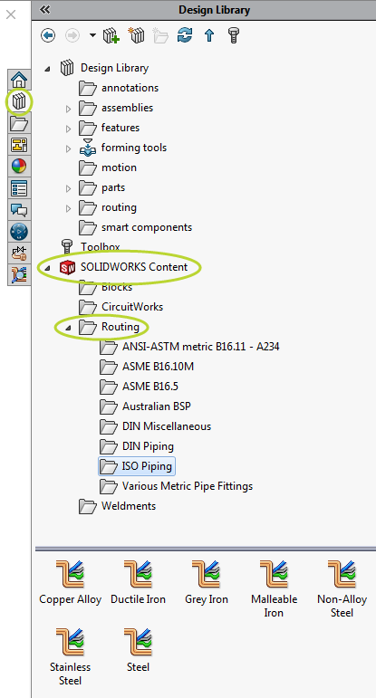 solidworks routing design library download