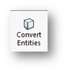 SOLIDWORKS Convert Entities Tool