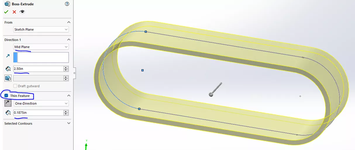 Use the SOLIDWORKS Boss-Extrude Command for Smooth Conveyor Belt Modeling