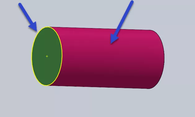 SOLIDWORKS Circumference and outer Surface Area 