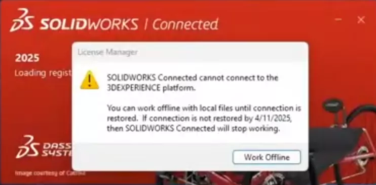 SOLIDWORKS Delivery Day 2025 FD02 Offline Mode 