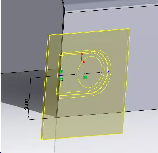 SOLIDWORKS Dimension Vertical Height