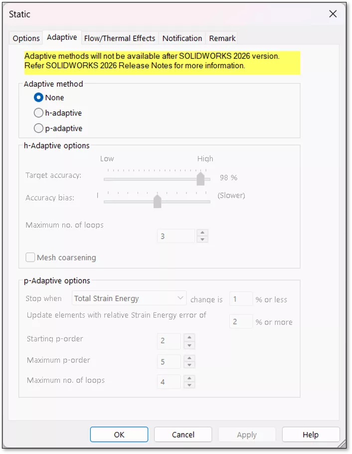 SOLIDWORKS Is Discontinuing Adaptive Meshing