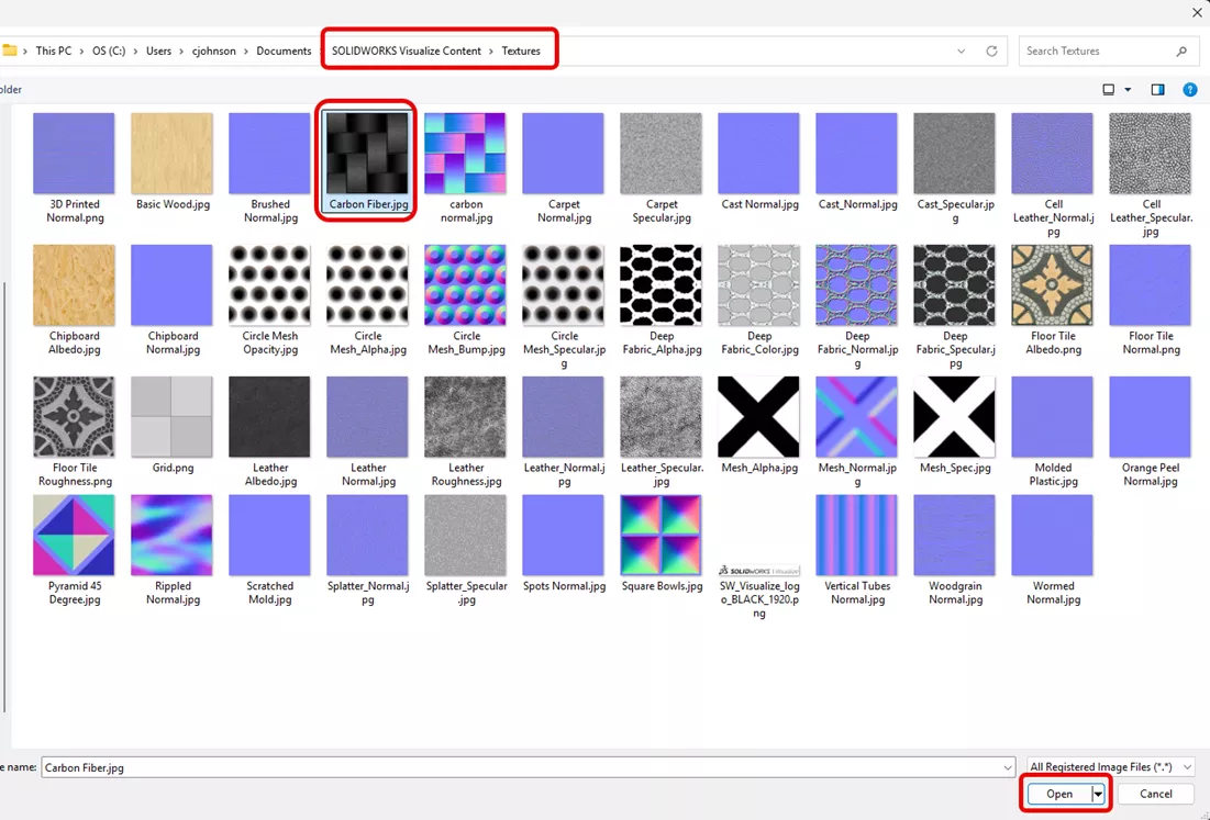 Use a Gray Scale Image for SOLIDWORKS Visualize Displacement Appearance 