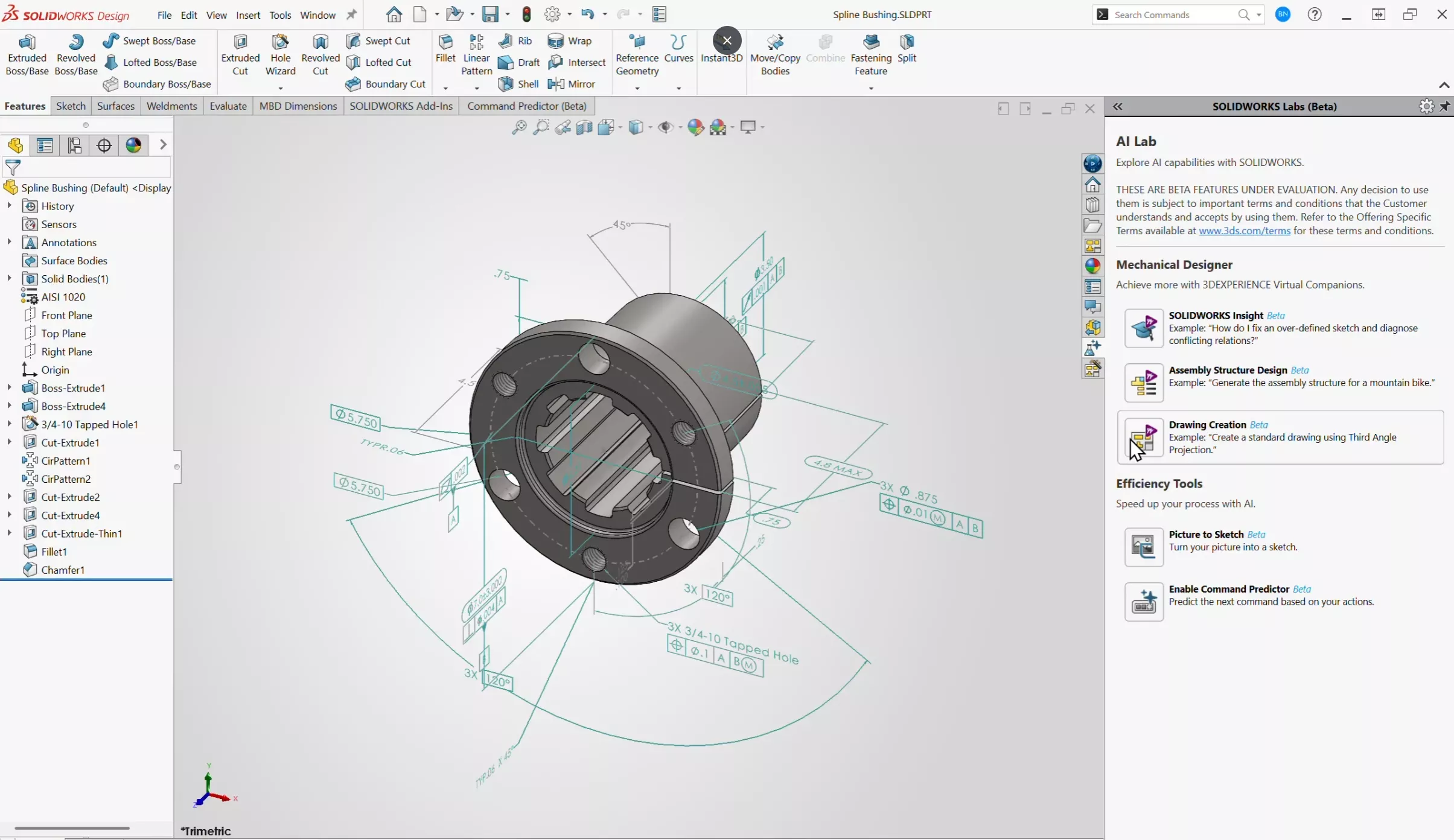 Drawing Creation SOLIDWORKS 2026 Feature