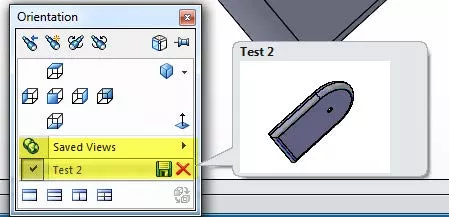 SOLIDWORKS Drawing Orientation Saved Views