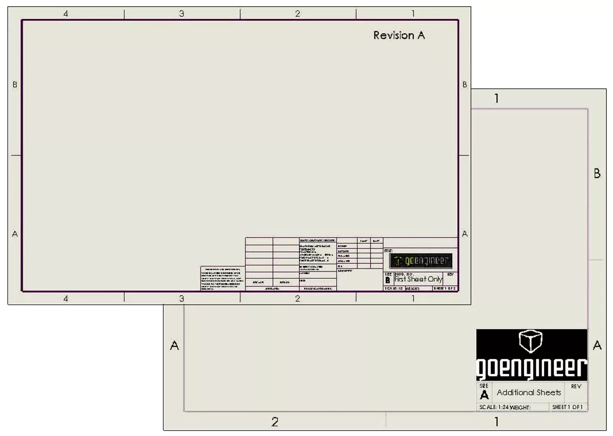 Different SOLIDWORKS Sheet Formats on Each Sheet