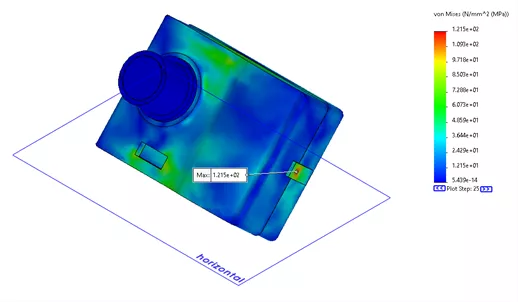 SOLIDWORKS Drop Test Simulation Results 