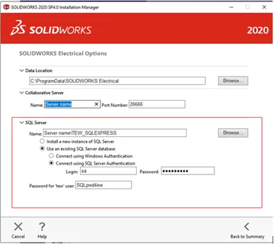 SOLIDWORKS Electrical 2020 Installation Manager