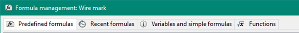 SOLIDWORKS Electrical Formula Configuration 