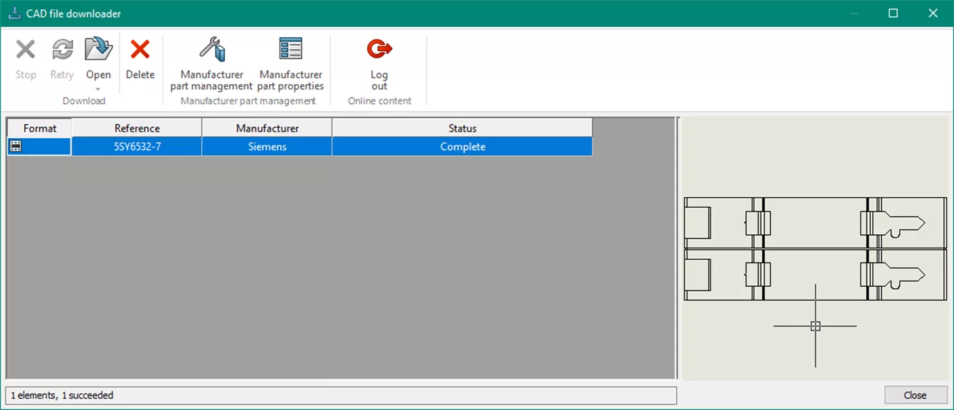 SOLIDWORKS Electrical Schematic CAD File Downloader
