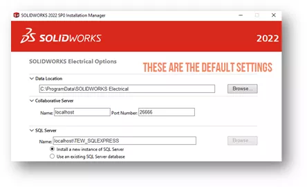 SOLIDWORKS Electrical Client Software Installation