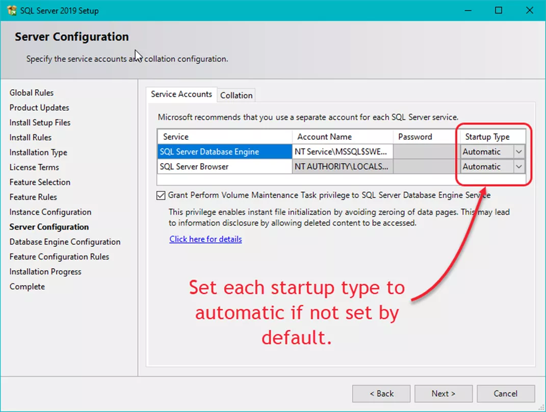 SOLIDWORKS Electrical Manual SQL Instance Creation Startup Information 