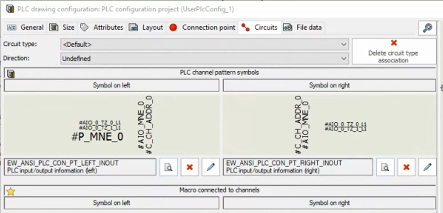 SOLIDWORKS Electrical PLC Channel Pattern Symbols