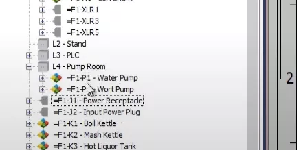 SOLIDWORKS Electrical Location Folder Component Tree
