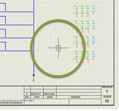 SOLIDWORKS Electrical crosshair pixel set to 5