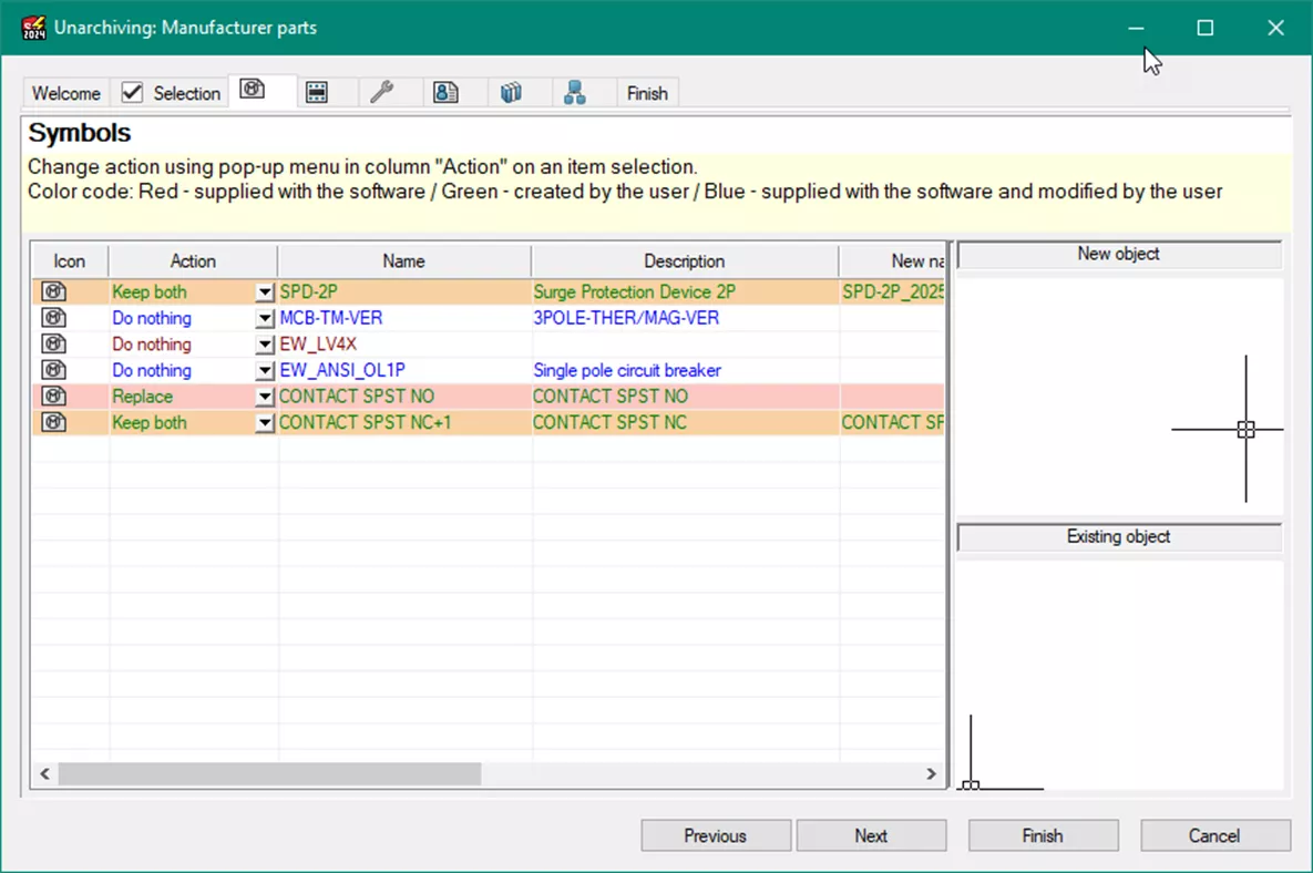 SOLIDWORKS Electrical Schematic: Importing Manufacturer Parts from Local Source