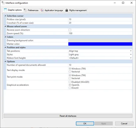 SOLIDWORKS Electrical Schematics 2021 Interface Configuration