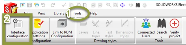 SOLIDWORKS Electrical Schematics  User Interface Customization Options 2021