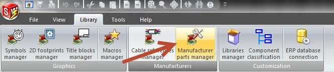 SOLIDWORKS Electrical Schematic Manufacturer Parts Manager