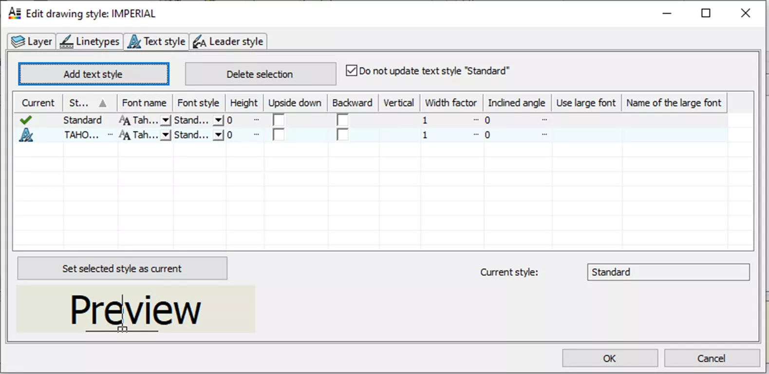 SOLIDWORKS Electrical Text Style Tab