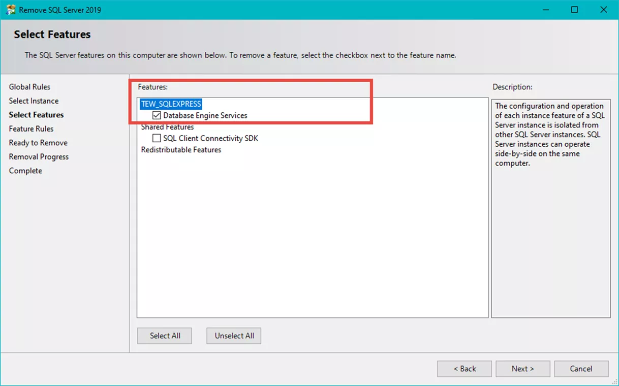 SOLIDWORKS Electrical Clean Uninstall Database Engine Service