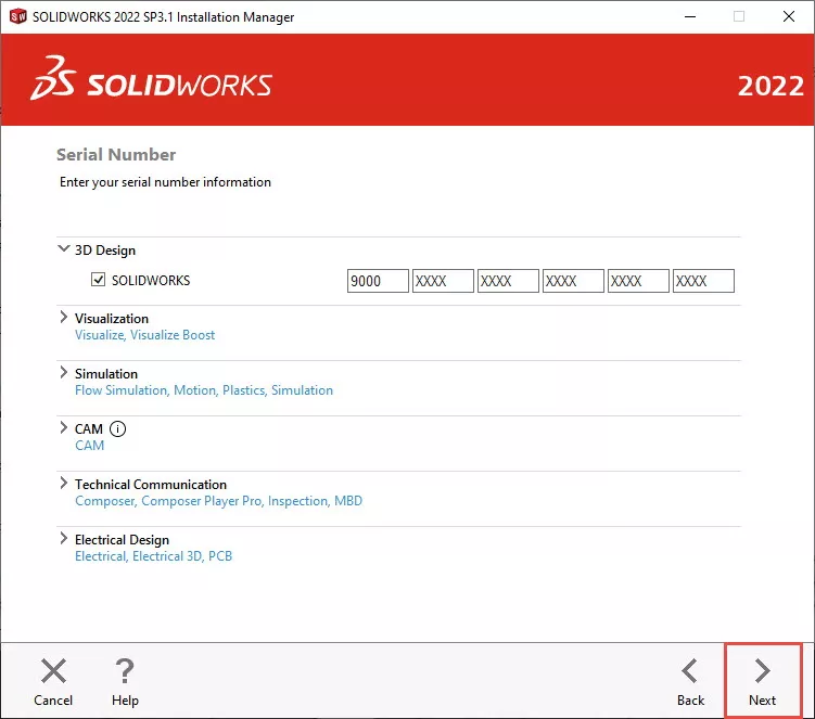 SOLIDWORKS Email Installation Serial Number