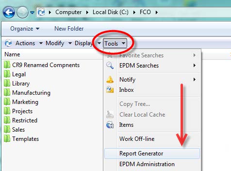 Installing And Using A Report Generator File In SOLIDWORKS Enterprise ...