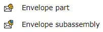 SOLIDWORKS Envelope Mode Icons 