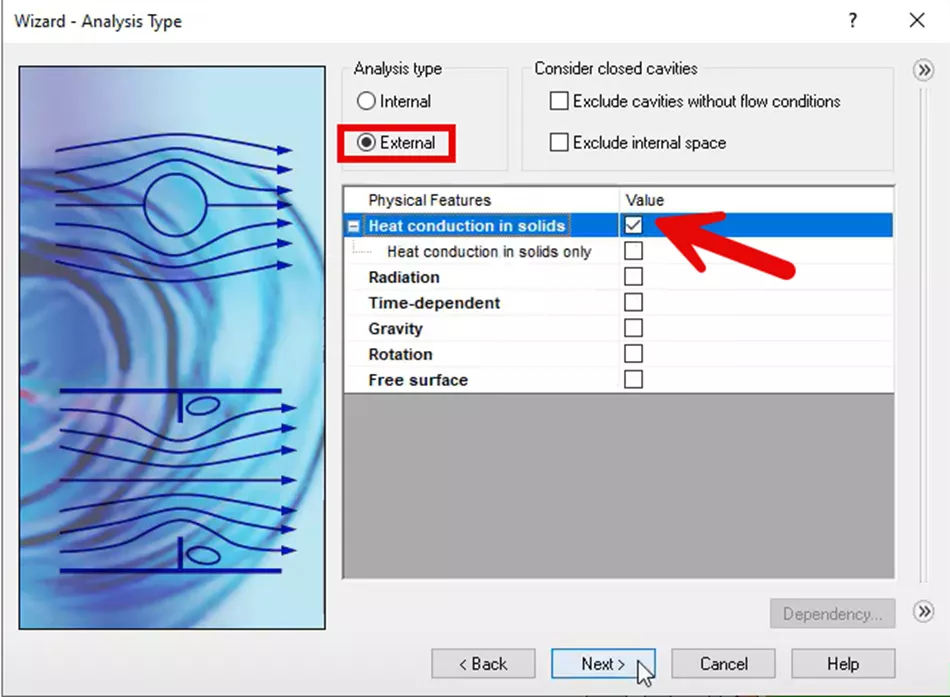 Create External SOLIDWORKS Flow Simulation Project