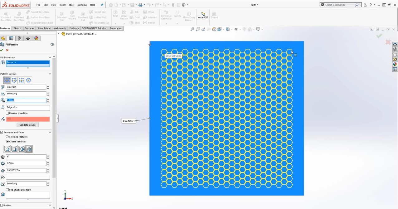 SOLIDWORKS Fill Pattern Tool Explained GoEngineer