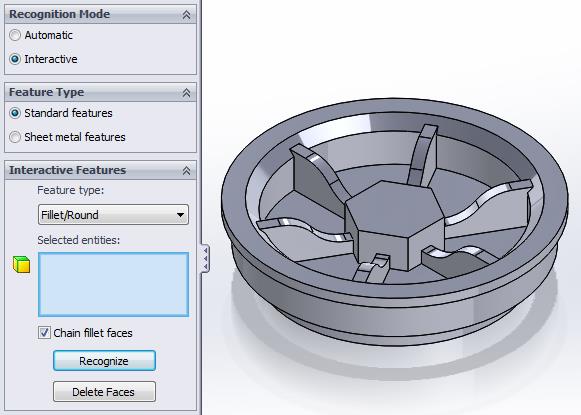 SOLIDWORKS FeatureWorks: Automatic vs. Interactive Recognition | GoEngineer