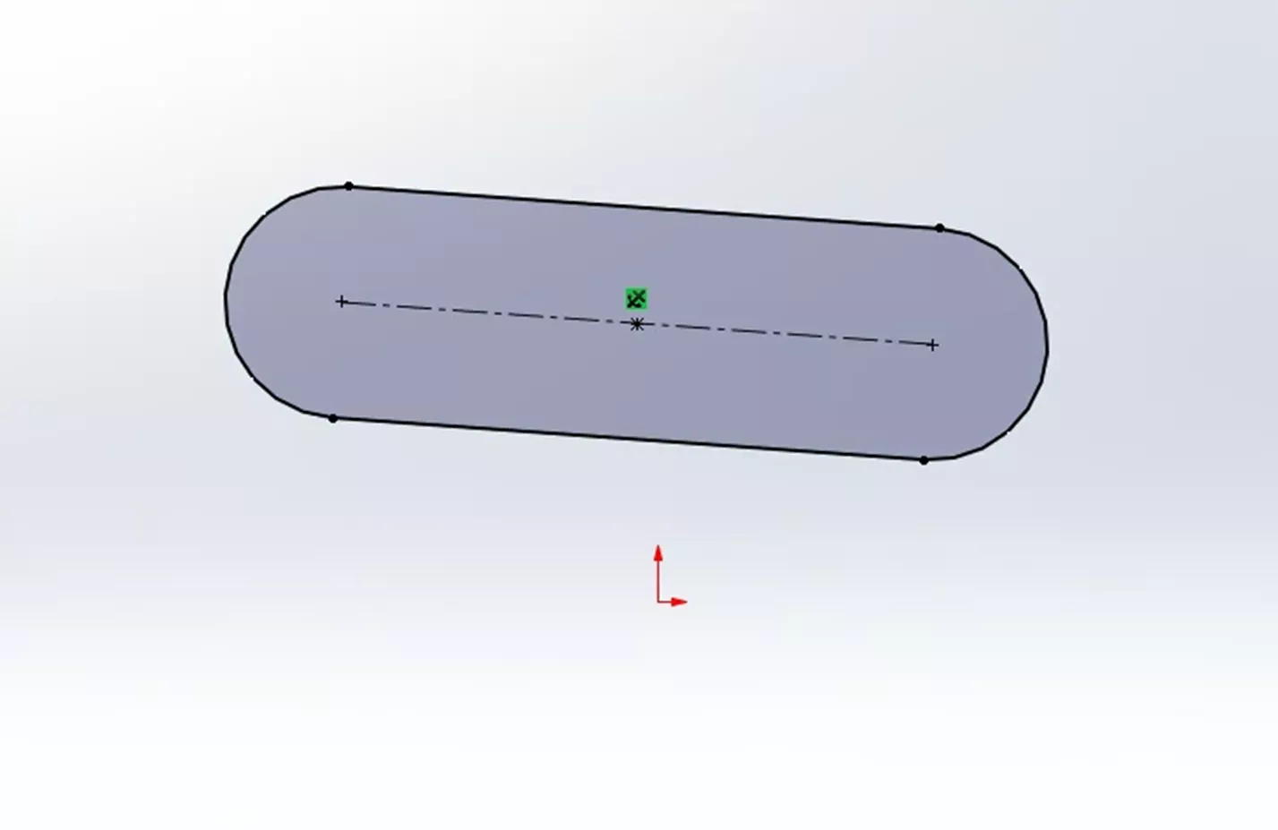 Example of a Fix Slot Relation in SOLIDWORKS