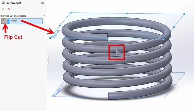 Flip Cut Icon in SOLIDWORKS