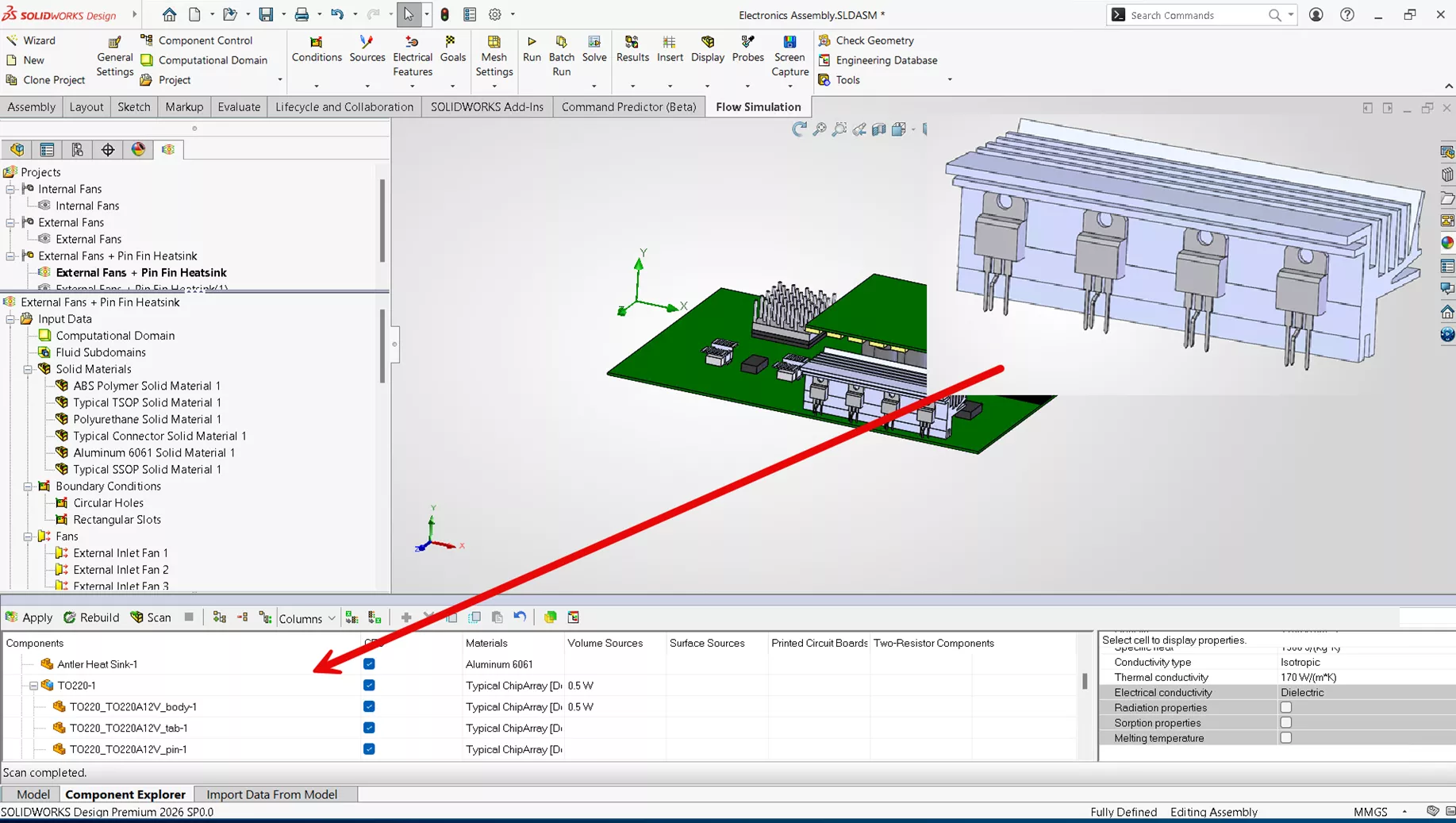 SOLIDWORKS Flow Simulation 2026 Project Parameters