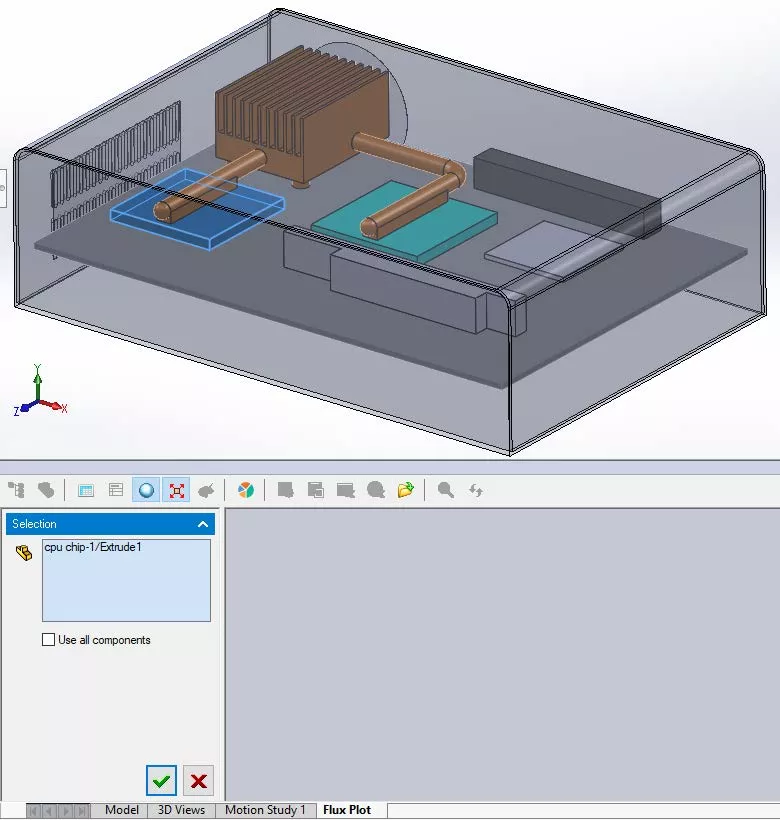 SOLIDWORKS flow Simulation Flux Plot Explained