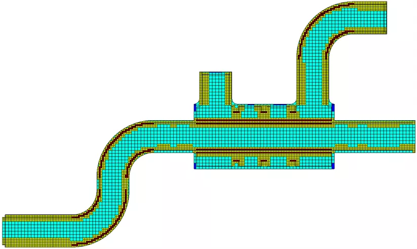 Example of a Heat Exchanger in SOLIDWORKS Flow Simulation