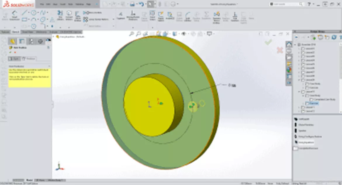 SOLIDWORKS Hole Wizard Feature Position