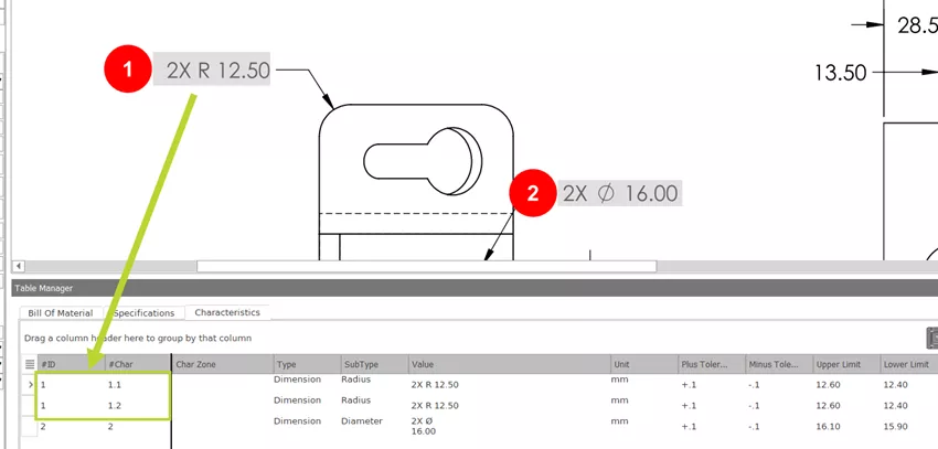 SOLIDWORKS Inspection Instance