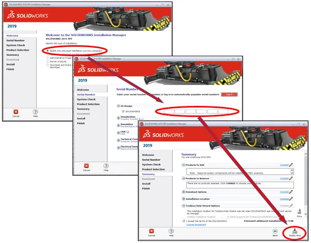 solidworks installation manager