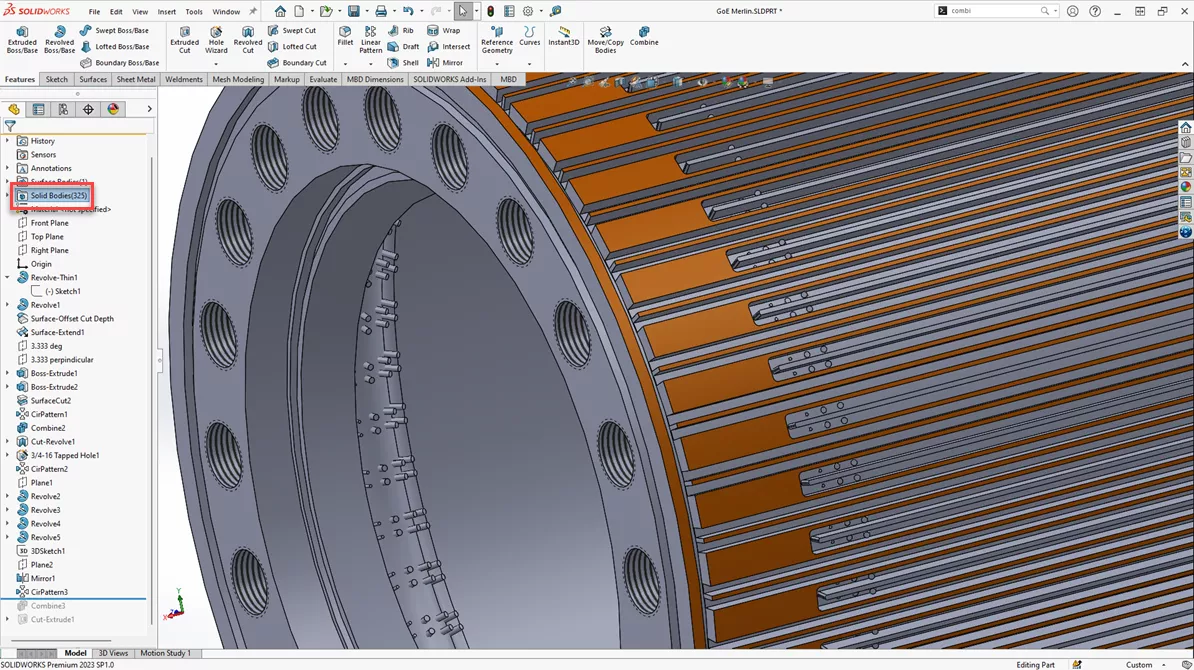 SOLIDWORKS Large Assembly Performance with SOLIDWORKS Bodies
