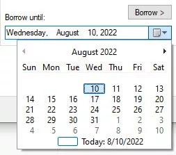 max 30 day borrow of a solidworks license