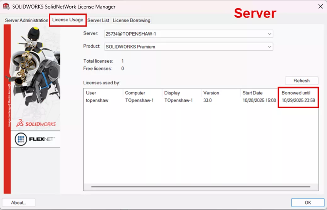 SOLIDWORKS License Stuck on Server