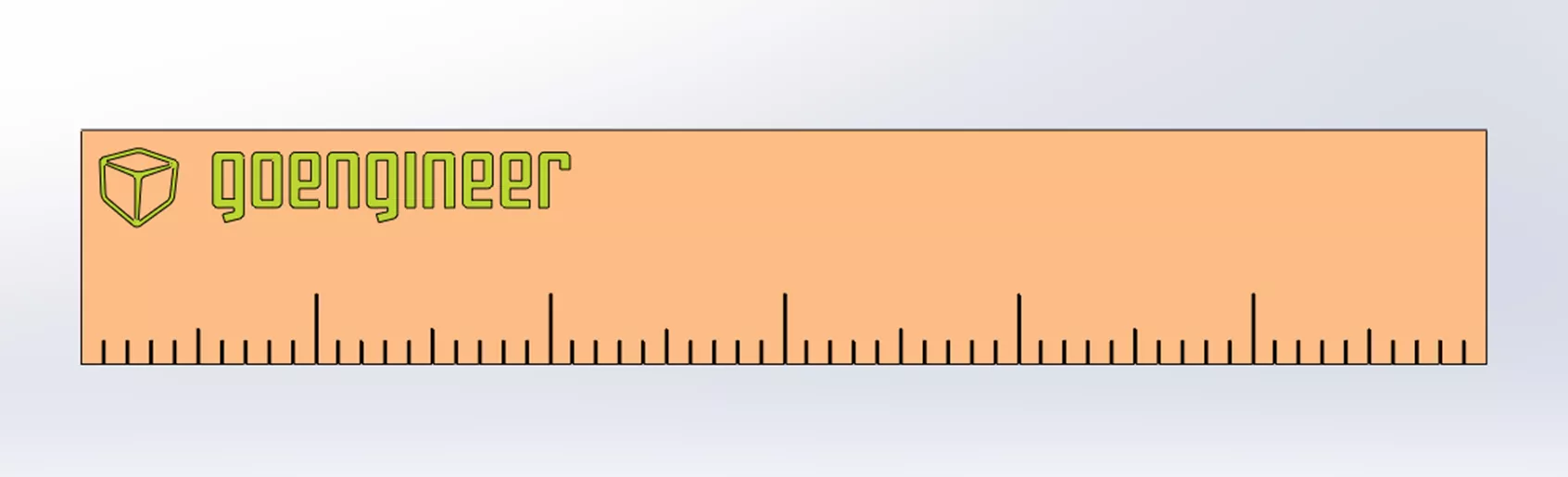 Add Numbers to SOLIDWORKS Ruler Model 